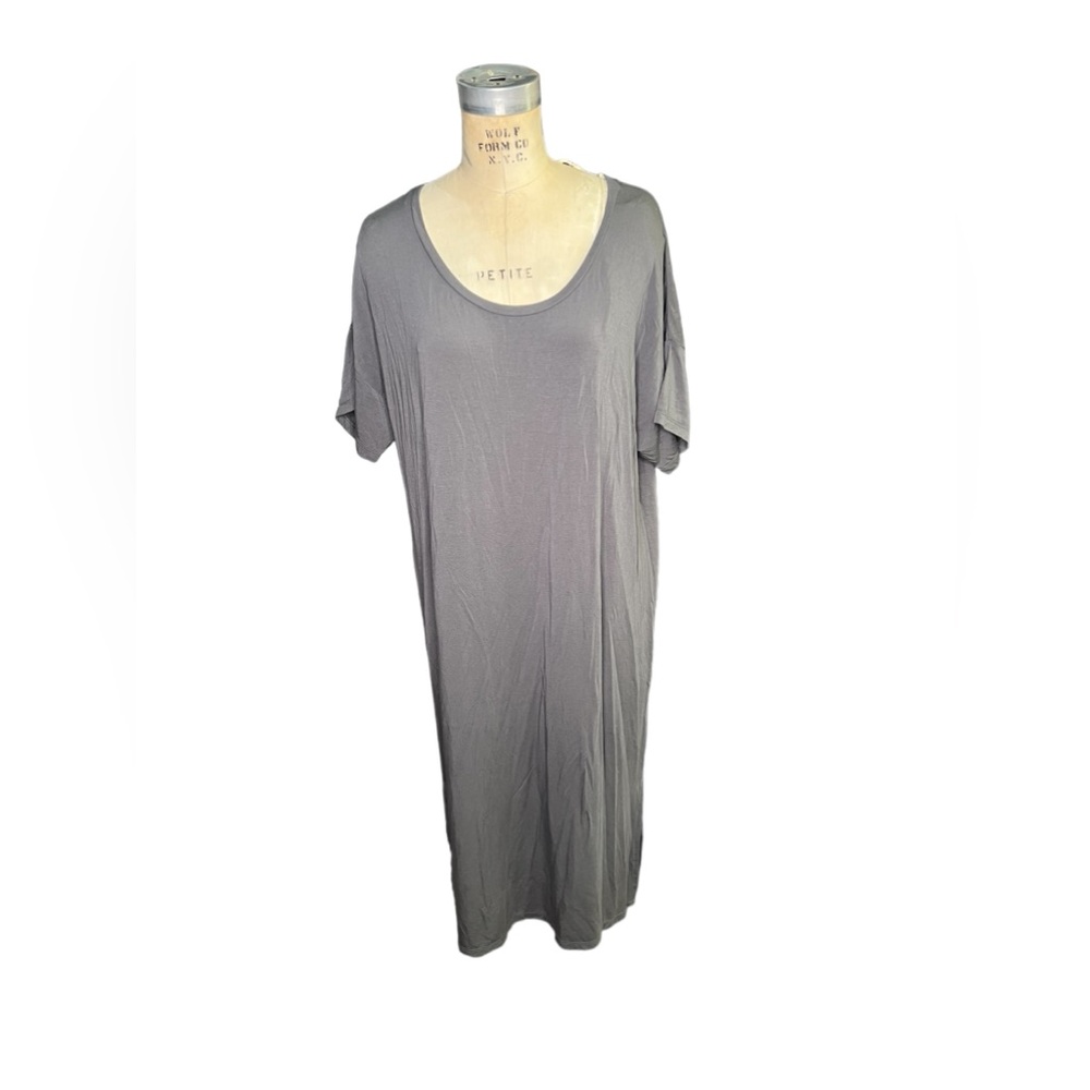 Sijo XL grey maxi tee shirt dress